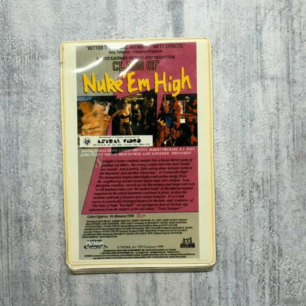 Horror VHS Movie Rental Box Flip Cards (RARE) - Picture 16 of 16